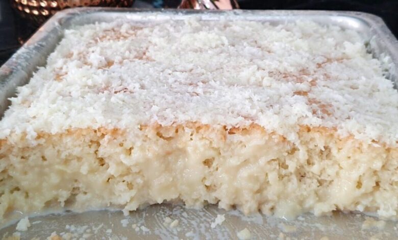 Bolo Gelado de Coco Molhadinho