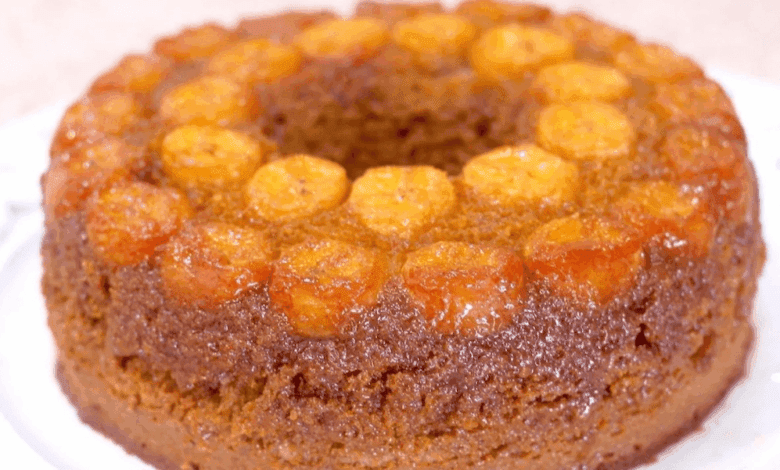 Bolo de Fubá com Banana