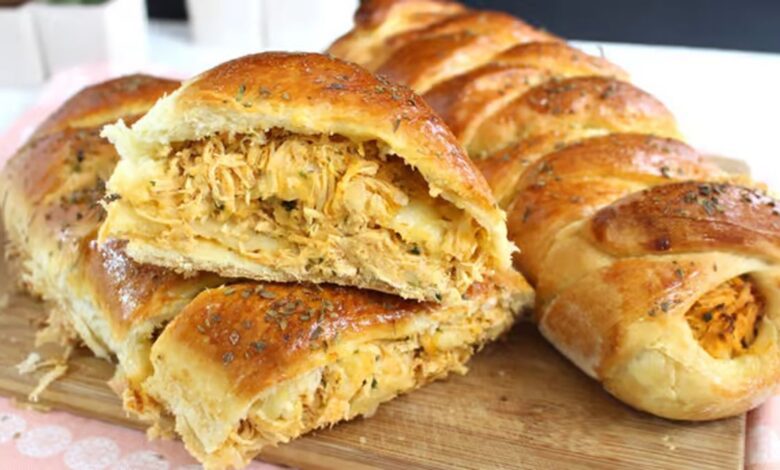 pão caseiro recheado