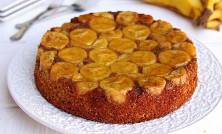 Receita Fácil de Bolo de Banana Simples e Rápido