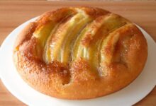 bolo de banana invertido