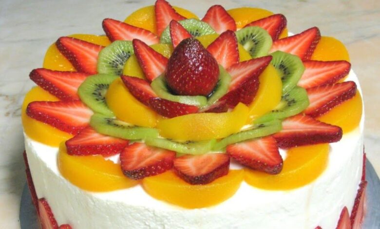 bolo de frutas