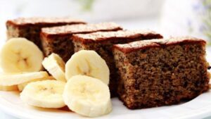 Receita de bolo de banana com aveia e mel