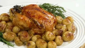 Como Fazer Frango Assado Inteiro Suculento com Batatas